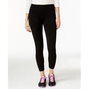 Calvin Klein Women's Premium Performance Double Waistband Moisture Wicking Leggi